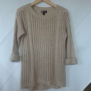 Crochet Tan Sweater